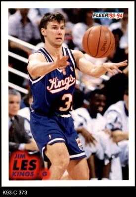 1993 Fleer #373 Jim Les Kings Bradley University  8 - NM/MT - Image 1 of 2