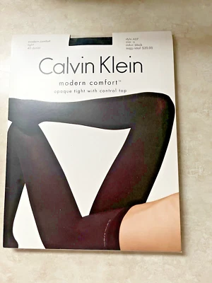Calvin Klein Mod. Comfort Negro Apretado Opaco, Control Top, Talla A, 40 denier Foto 1 de 2