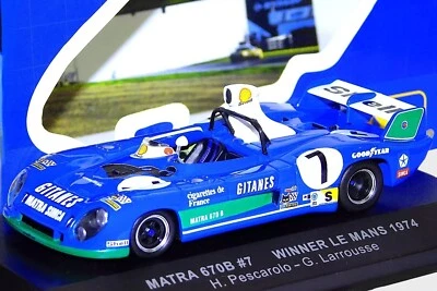 MATRA Simca 970B GITANES #7 1974 LeMans WINNER Pescarolo 1/43 iXO Diecast LM1974 - Image 1 of 4