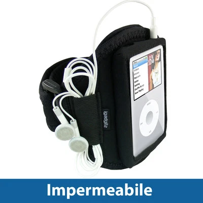 IGADGITZ Nero Fascia Braccio Armband per Apple iPod Classic 80/120/160GB Sport Corsa