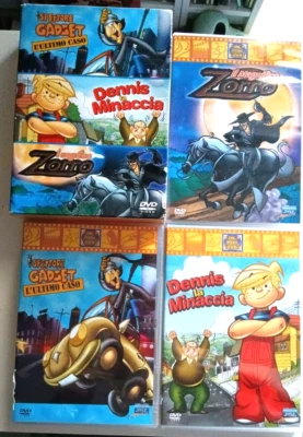 BOX ISPETTORE GADGET DENNIS LA MINACCIA ZORRO IL MAGNIFICO COFANETTO 3 DVD M - Immagine 1 di 4