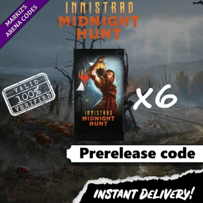 Innistrad: Midnight Hunt Code 6 Boosters Prerelease MTG card ⚡Auto⚡ - Image 1 of 3