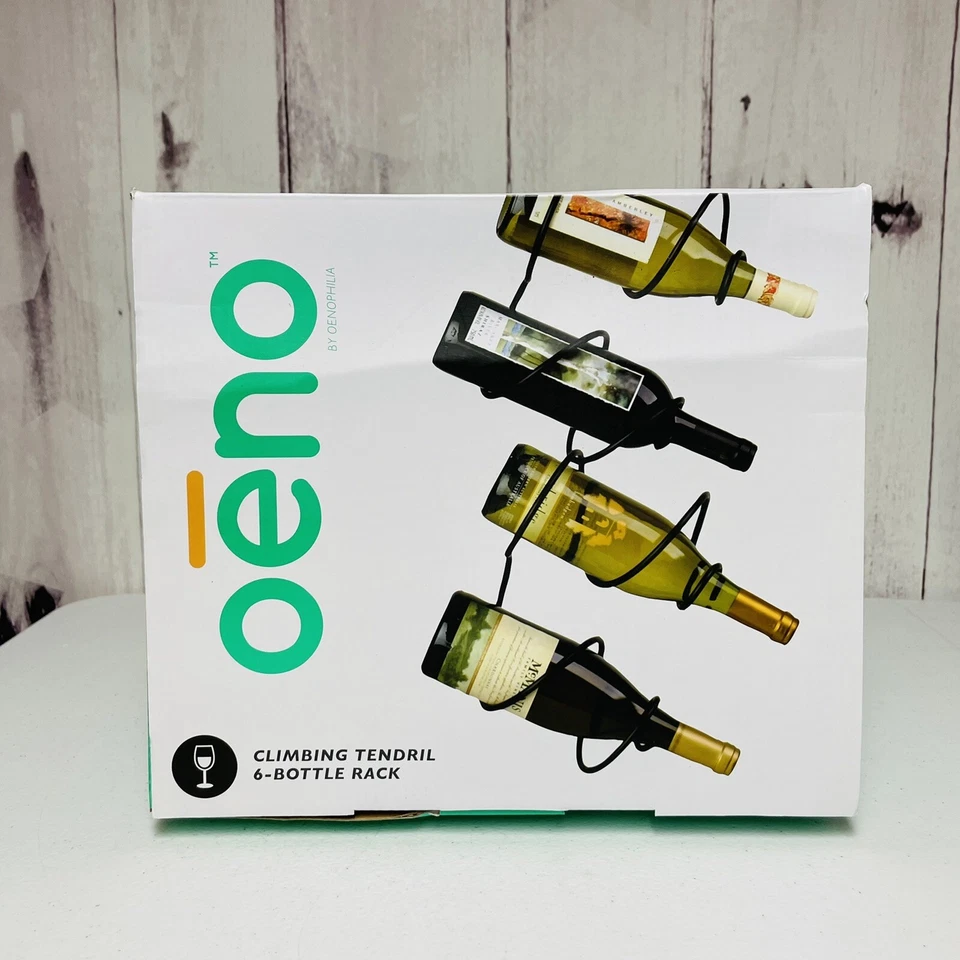 OENO Oenophilia Escalada Tendril 6 Botellas Metal Negro  Foto 1 de 3