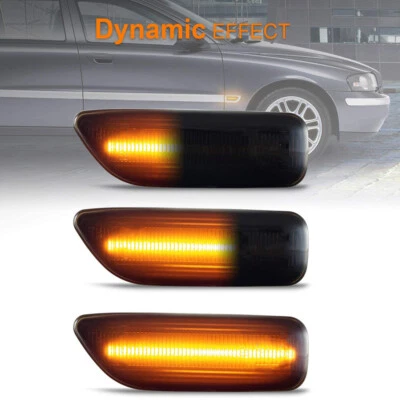 Dynamic LED Side Marker Blinker Signal Light For Volvo S60 S80 V70 XC70 XC90 MK1 Foto 1 de 4