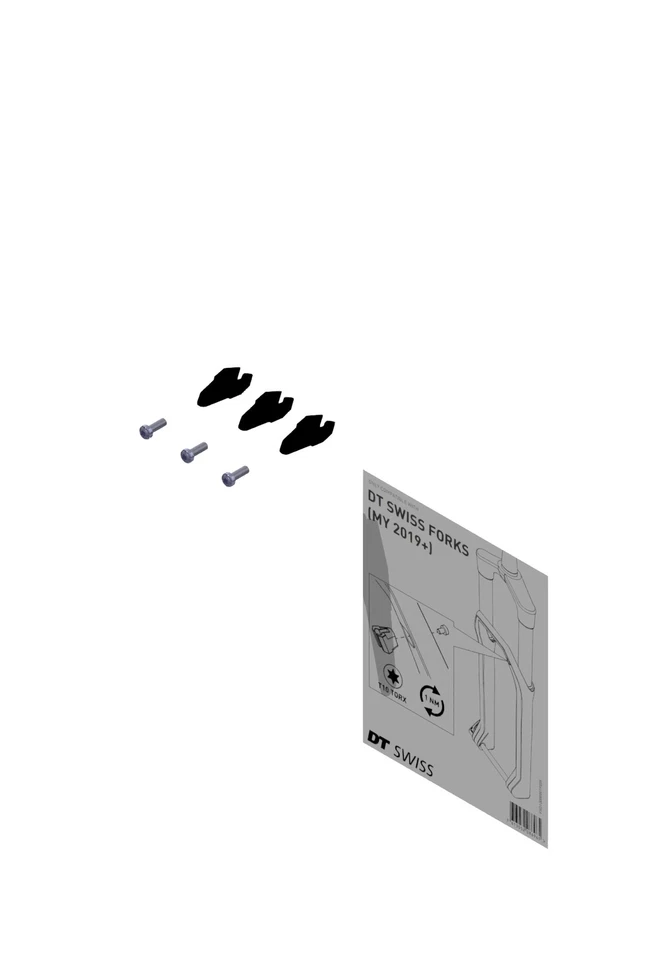 Kit fascetta tubo freni per forcella dt swiss f 232 ONE e F 535 ONE - Immagine 1 di 1