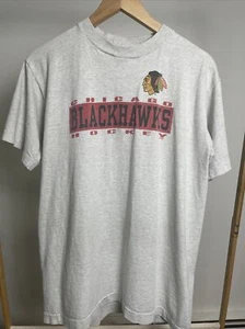Vintage CHICAGO BLACKHAWKS NHL Hockey Salem SINGLE STITCH USA T-Shirt XL Youth - Picture 1 of 21