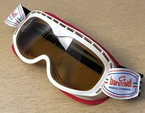 Correa a rayas vintage Baruffaldi Googles campeón del mundo Italia blanca roja - Imagen 1 de 24