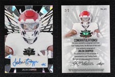 2022 Leaf Valiant Portrait Auto Black Crystals /3 Jalen Cropper #PA-JC1 Auto