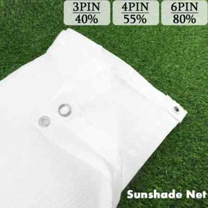 White Sunshade Net Garden Sunblock Shade Mesh Shading 40~80% Plants Sun Shelter - Imagen 1 de 26