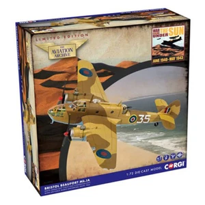 1:72 Corgi Bristol Beaufort MkIa RAF, Egypt 1944 Fighter Diecast Bomber Model - Picture 1 of 9