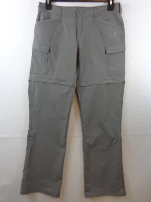 Pantalones para mujer The North Face 8 grises convertibles senderismo cremallera peso ligero Foto 1 de 4