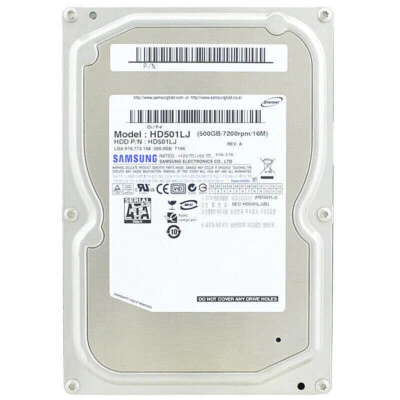 HARD DISK DISCO RIGIDO SAMSUNG HD501LJ 500GB SATA II 16MB 7200 RPM 3,5" - Immagine 1 di 2