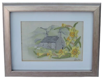 Cash's of Coventry Silk Woven Pictures - Welsh Cottage - Image 1 of 3