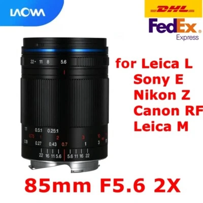 Laowa 85mm F5.6 2x Ultra Macro APO Camera Lens for Leica M Sony E Nikon Z Canon  - Image 1 of 4