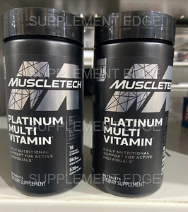 MuscleTech PLATINUM MULTIVITAMIN 90ct **2 PACK** Free Shipping EXP 8/2027 - Picture 1 of 3