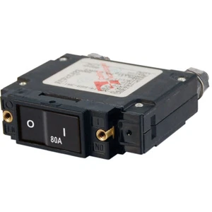 Blue Sea 7548 C-Series 80A Flat Rocker Circuit Breaker Single Pole Marine Grade - Picture 1 of 1
