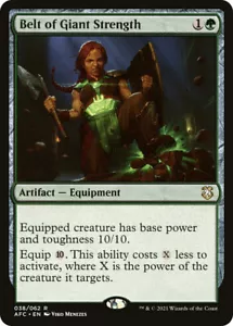 Magic The Gathering Belt of Giant Strength - Adventures in the Forgotten Realms Commander #038 - Imagen 1 de 1