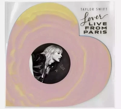 Taylor Swift Lover (Live From Paris) Heart Shaped Vinyl 2025 - Image 1 of 4
