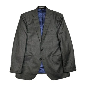 J.Crew Crosby Blazer Jacket Mens 38S Flannel Wool Olive Vitale Barberis Canonico - Picture 1 of 15