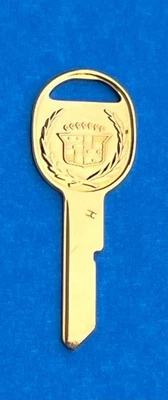 1 Classic Yellow Gold Cadillac Eldorado H 1969 1973 1977 1981 Key Blank - Image 1 of 3