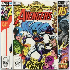 Avengers Vol 1 #s 224-226 lot of 3 Marvel Comics (1982) Black Knight! - Picture 1 of 7