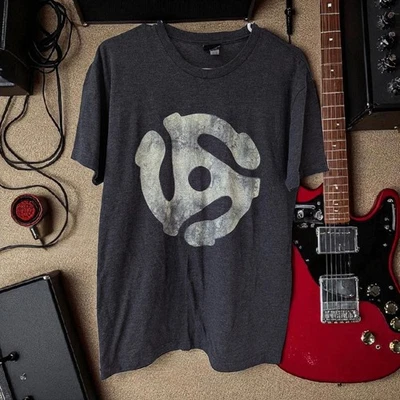 Camiseta Rock & Roll Salón de la Fama Brezo Negra Suave Banda Mediana  Foto 1 de 4