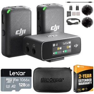 DJI Mic Wireless Microphone System and Audio Recorder with 128GB Bundle - Photo 1 sur 9