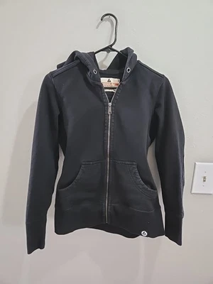 American Giant Heavy Duty Zip Up Womens Black Hoodie Small - Image 1 of 4