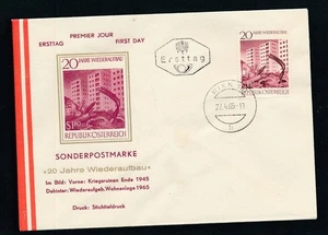 D463681 Austria FDC 20 Years of Rebuilding After WWII - Picture 1 of 1