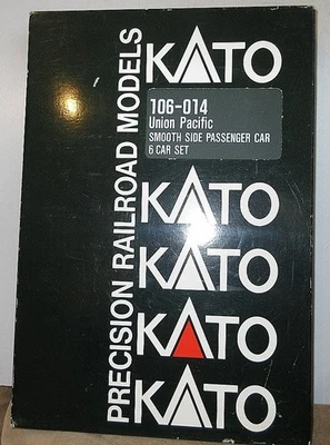 KATO N SCALE 3106-014 UNION PACIFIC SMOOTH SIDE PASSENGER CAR SET 6 CARS - Image 1 of 4