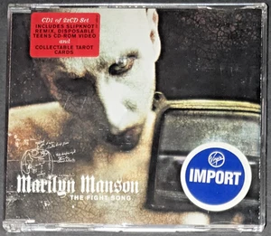 Marilyn Manson Fight Song CD 1st Import UK Edition Tarot Cards CD1 Enhanced - Bild 1 von 9