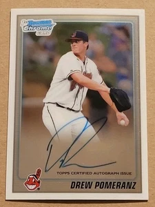 Tarjeta Bowman Draft 2010 cromo primer autógrafo automático Drew Pomeranz #BDPP82 - Imagen 1 de 2