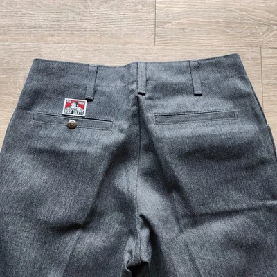 Vintage 90s Ben Davis Twill Charcoal Gray Pants Frisko Style Size 31 - Image 1 of 4