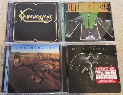 QUEENSRYCHE - JOB LOT VG+ COND 4xCDs Warning/Queen of The Reich/Hear In The Now - Image 1 of 4