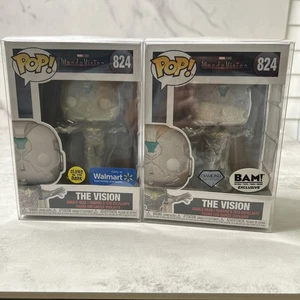 Funko Pop! - The Vision 824 Walmart Exclusivo y BAM Exclusivo Coleccionista de Diamantes - Imagen 1 de 11