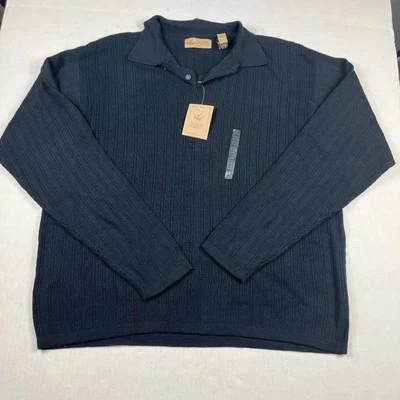 Suéter Lord & Taylor Casual Clásico Nuevo con Etiquetas XL Tejido Acanalado Manga Larga Negro Trabajo Foto 1 de 4