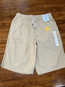 Boys Cat & Jack Tan Pull on Shorts elastic waist Drawstring Knee  Size L (12-14) - Picture 1 of 9
