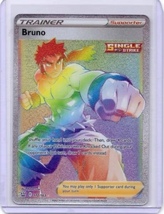 Pokémon Karte Bruno 172/163 Kampfstile Full Art Secret Rainbow - Bild 1 von 1