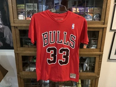 Camiseta Scottie Pippen #33 Chicago Bulls Red Michell & Ness Talla M - Genial Foto 1 de 4