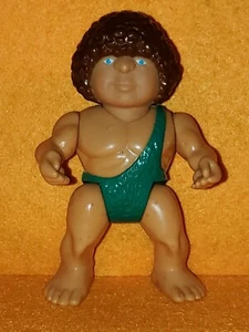VINTAGE PLAYSKOOL DEFINITELY DINOSAURS CAVEMAN ZINDAR ACTION FIGURE GREEN 1987 - Picture 1 of 2