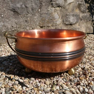 Wunderschöner WMF Kupfer Topf Henkeltopf Übertopf Dreibein copper POT Maceta - Bild 1 von 11