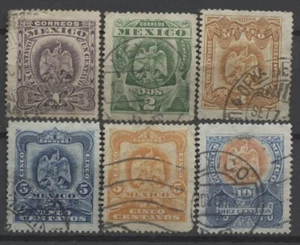 Nº: 132413 - MÉXICO - LOTE DE 6 SELLOS ANTIGUOS - ¡USADOS!! - Imagen 1 de 1