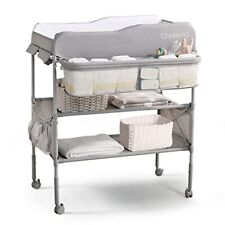 Portable Baby Changing Table,Foldable Diaper Changing Foldable Light Grey