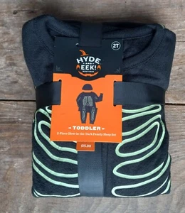 Target Hyde and Eek Boutique Halloween Matching Family Pajama Skeleton Sz 2T - Picture 1 of 4