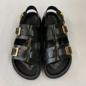 Birkenstock nuovo con scatola Cannes nero pelle naturale squisita stretta misura a scelta - Foto 1 di 5