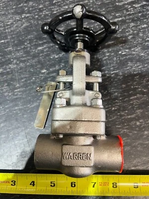 Warren 802-16-S-644 3/4" Socket Weld Forged Globe Valve Class 800# 316 SS Body - Image 1 of 3