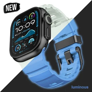 Silicone Sports Strap Solf Band For Apple Watch Series 10 9 8 7 6 Ultra 2/1 49mm - Picture 1 of 42