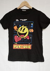 PAC-MAN Pac Man T Shirt KIDS Age 12 Years Black Printed - Free Postage