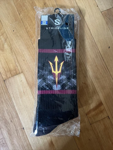 Strideline Arizona State Black Devil SOCKS - BRAND NEW Cover