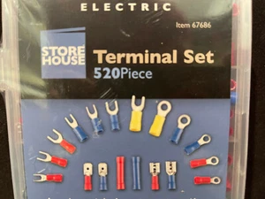 Electrical Terminal Assortment AWG Copper Wire Butt Splice Ring Spade Connectors - Picture 1 of 4